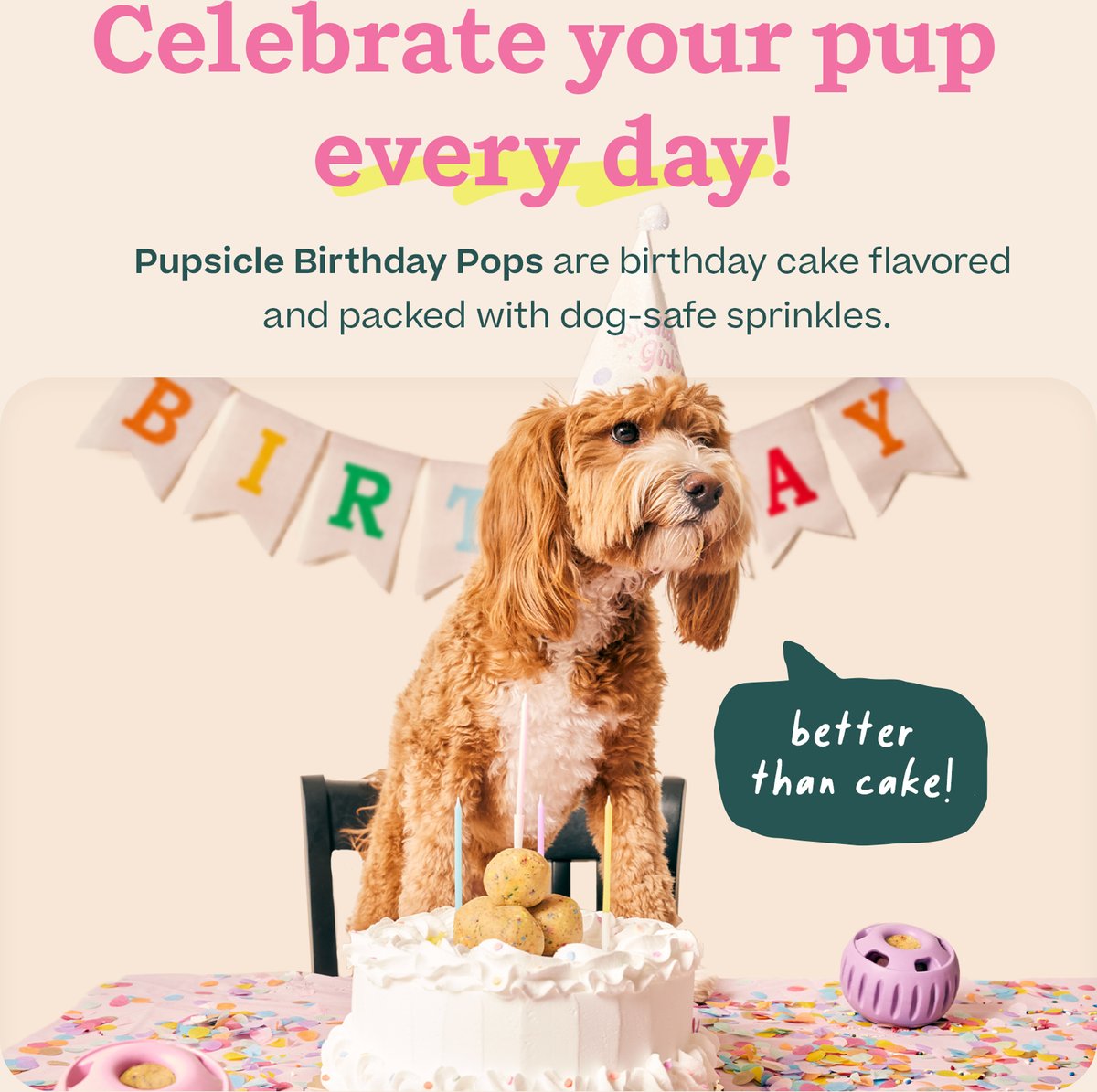 Woof Pupsicle Birthday Pops Dog Treats