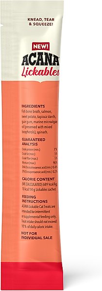 ACANA Salmon Natural Recipe Lickable Cat Treats