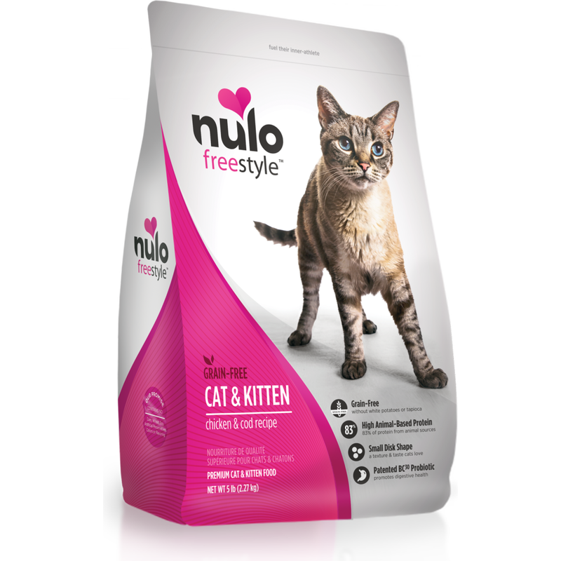 Nulo Freestyle Cat & Kitten Dry Food, Chicken and Cod