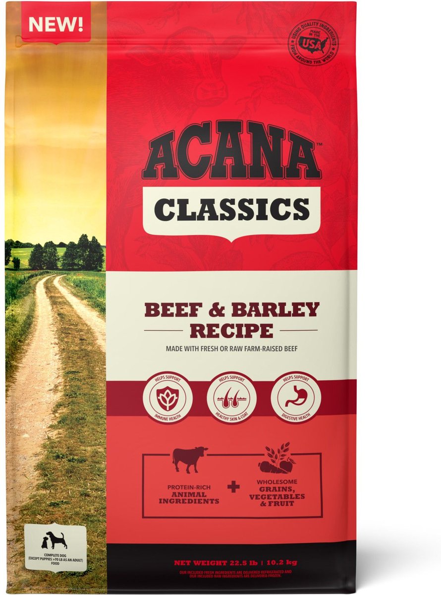 ACANA Classics Grain Free Beef & Barley Dry Dog Food
