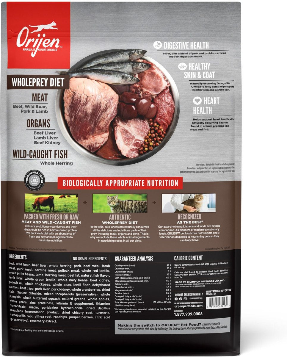 Orijen Cat Regional Red Grain Free Dry Food