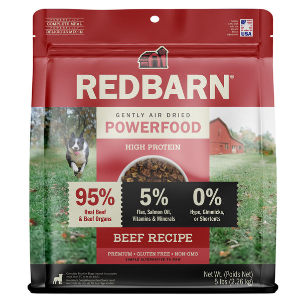 Redbarn Dog Grain Free Gently Air Dried Beef Powerfood