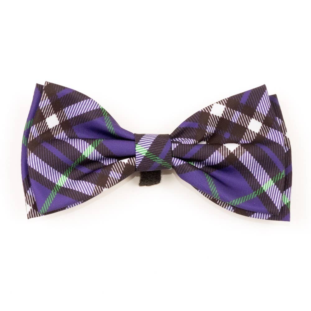 The Worthy Dog - Bias Plaid Bow Tie