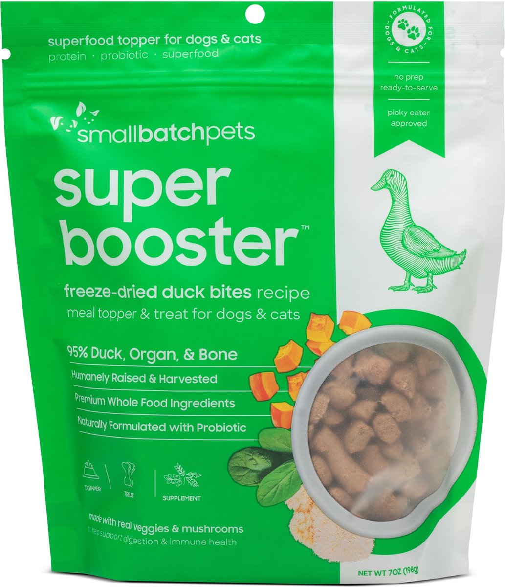Smallbatch Freeze Dried Duck Super Booster Bites for Dog and Cats
