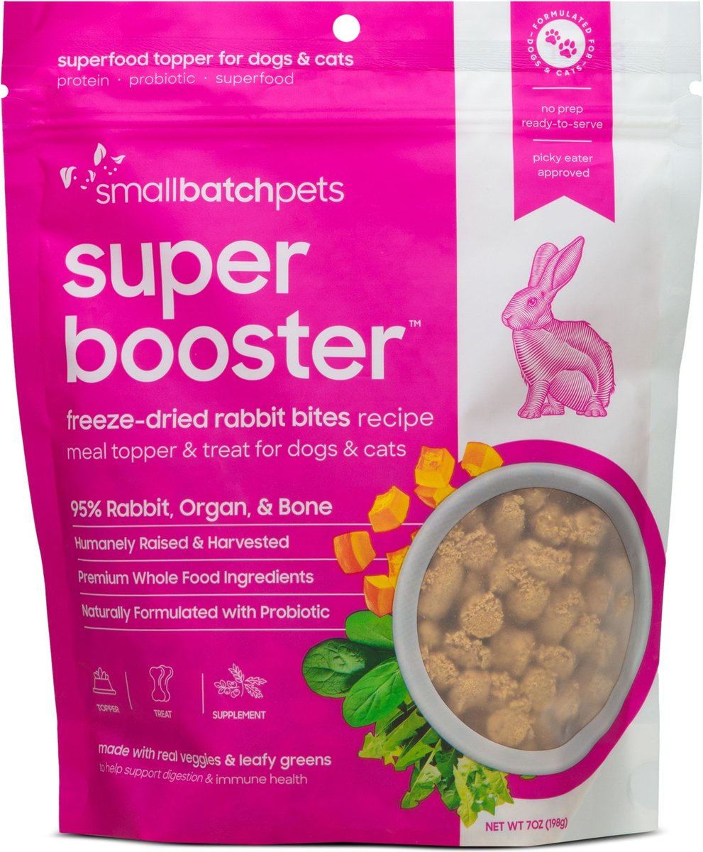 Smallbatch Freeze Dried Rabbit Super Booster Bites for Dog and Cats
