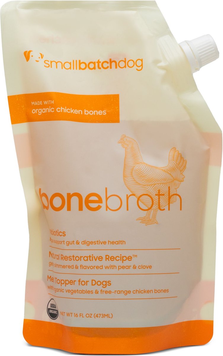 Smallbatch Organic Shelf Stable Chicken Bone Broth for Dogs and Cats