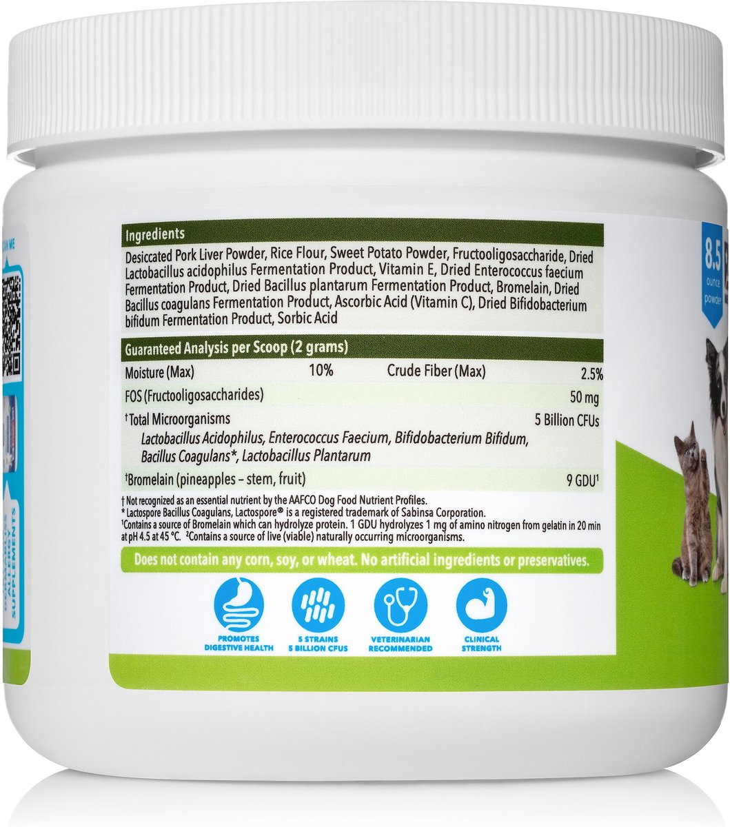 Vetnique Labs Profivex Pork Liver Flavored Powder Supplement for Dogs and Cats