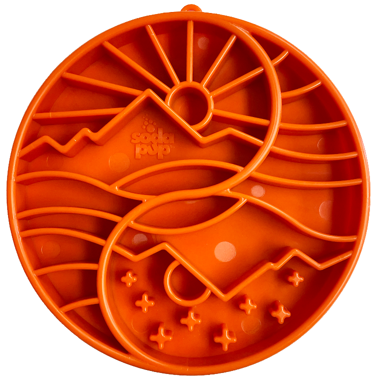SodaPup Shallow Slow Feeder Tray, Yin Yang
