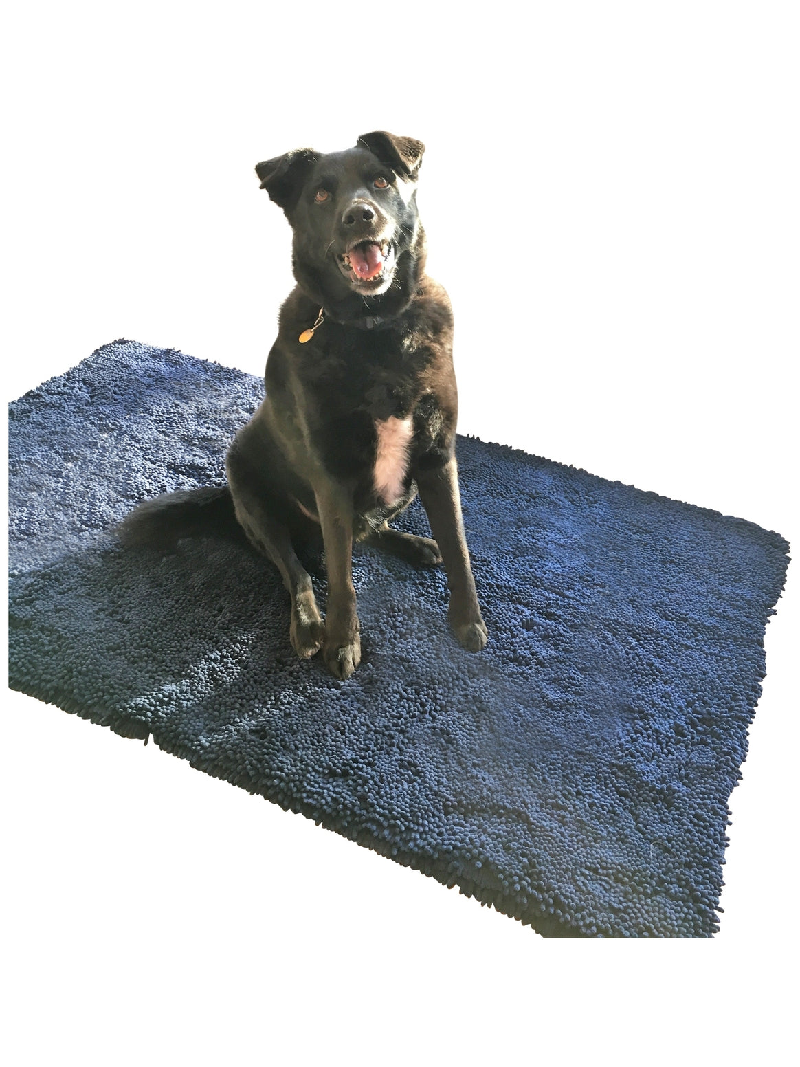 Soggy Doggy Ultra-Absorbent Doormat, Navy Blue