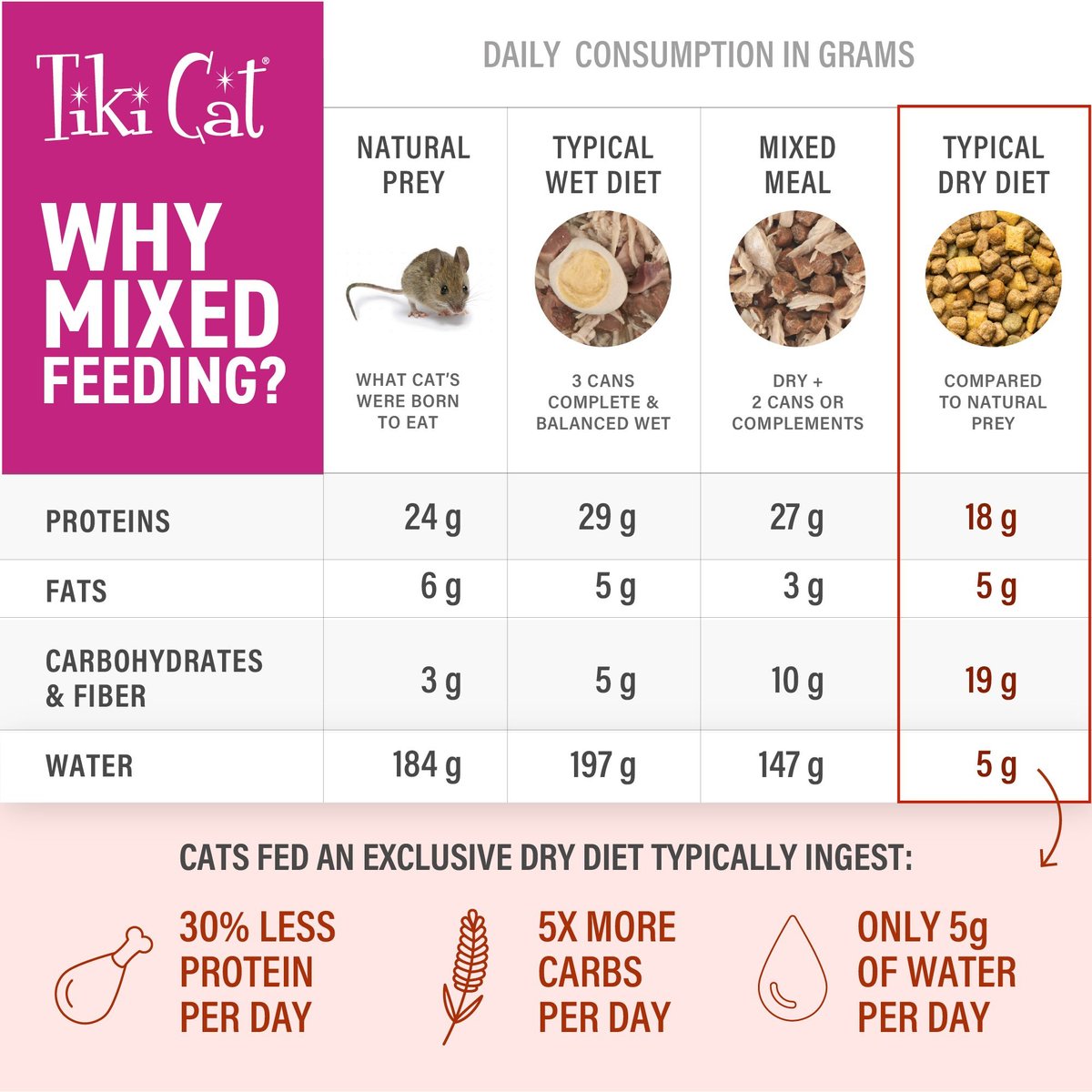 Tiki Cat Born Carnivore Grain Free Indoor Health Non-GMO Chicken and Turkey Dry Food