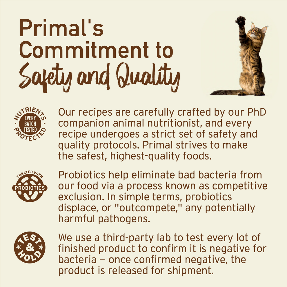 Primal Cat Raw Frozen Rabbit Nuggets
