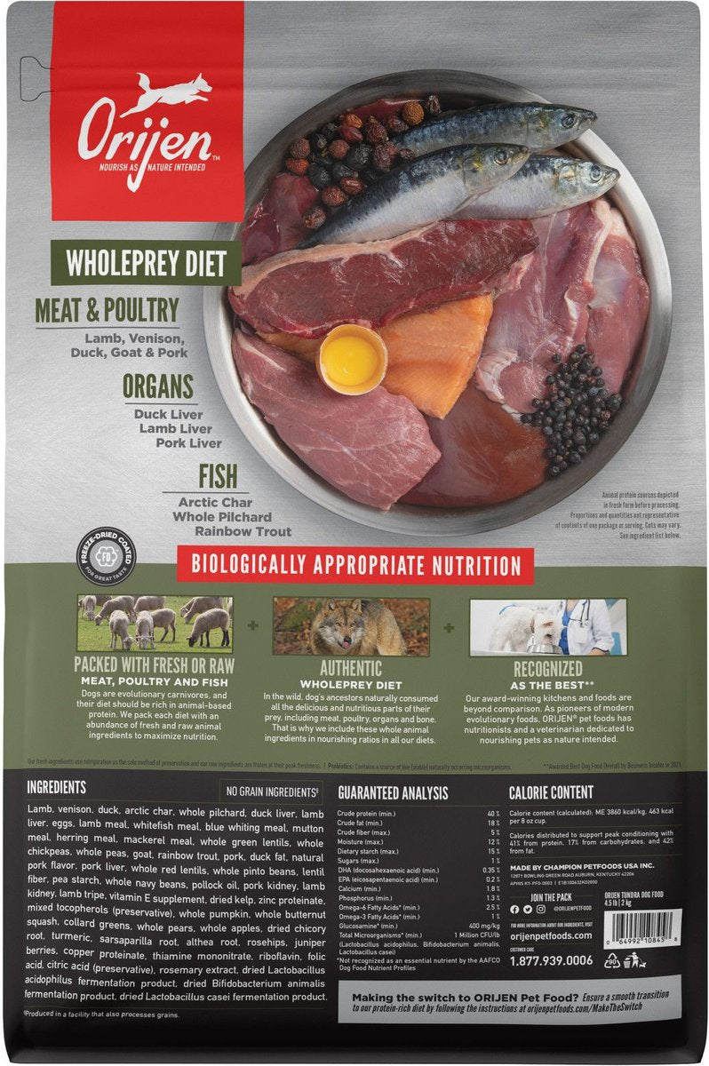 Orijen Dog Grain Free Tundra Dry Food