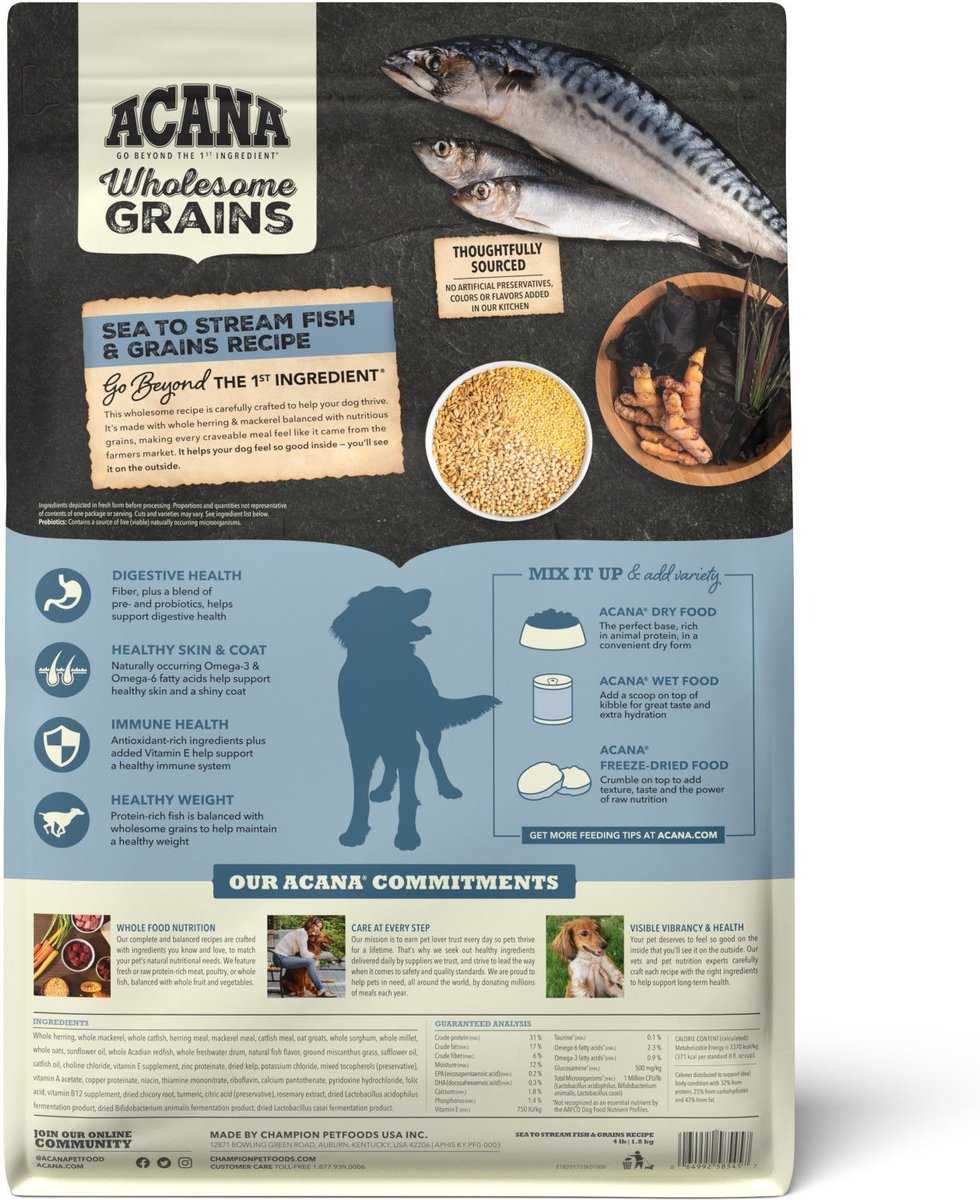 ACANA Wholesome Grains Sea to Stream Dry Dog Food