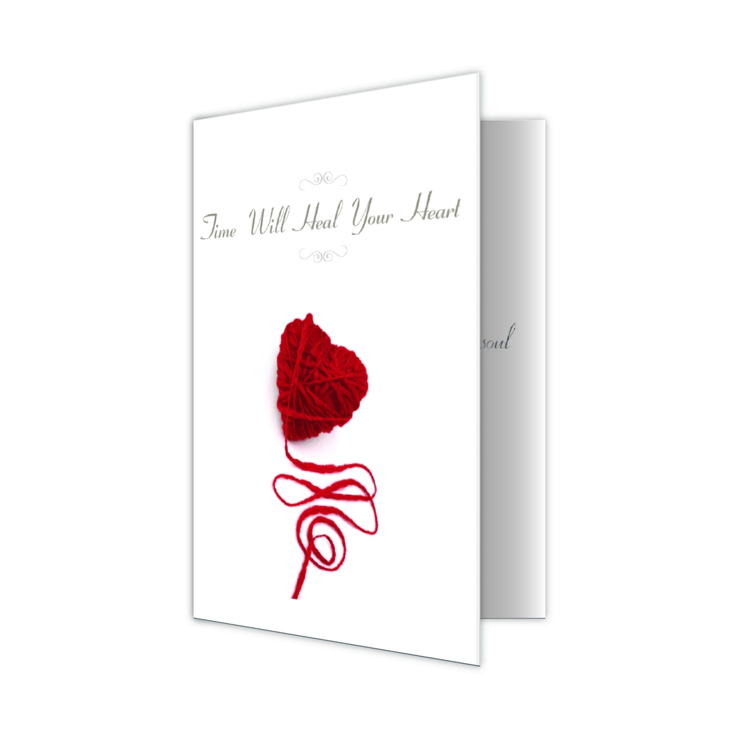Dog Speak "Time Will Heal Hour Heart" Sympathy Card for Cat