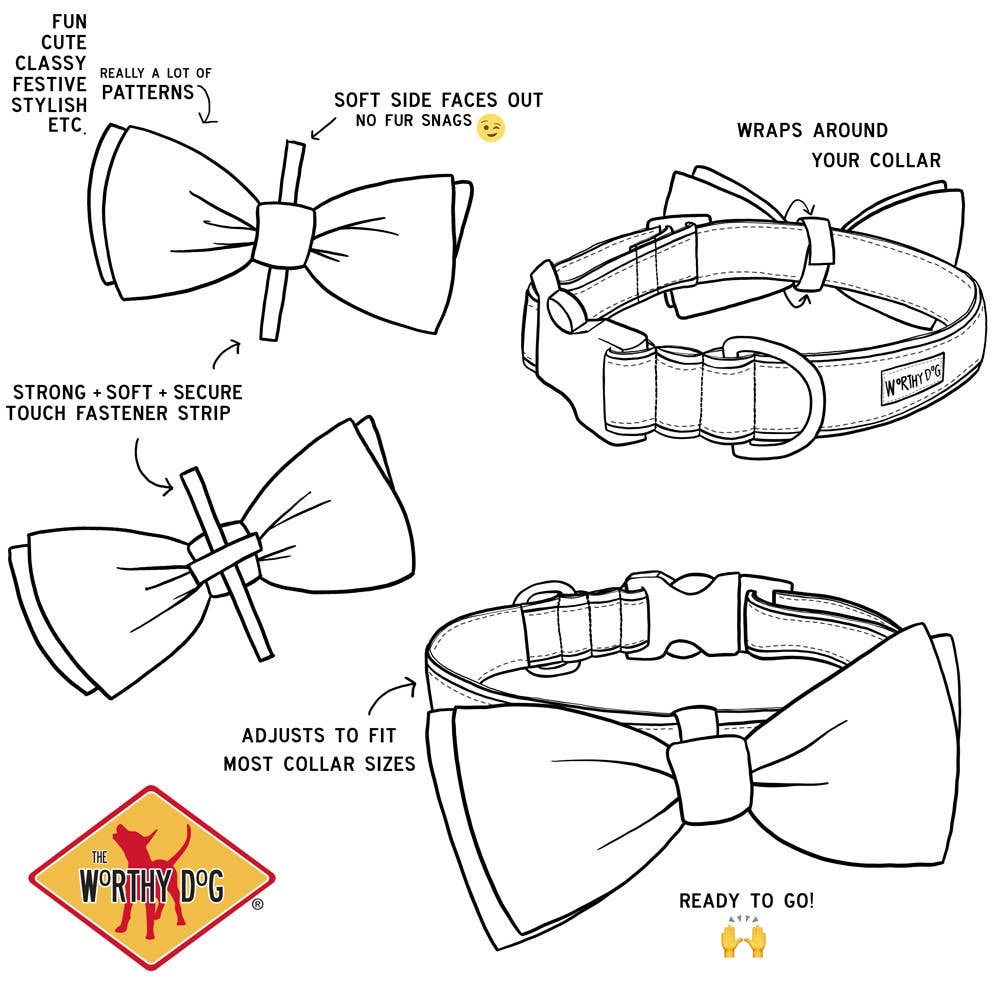 The Worthy Dog - Buffalo Plaid Bow Tie
