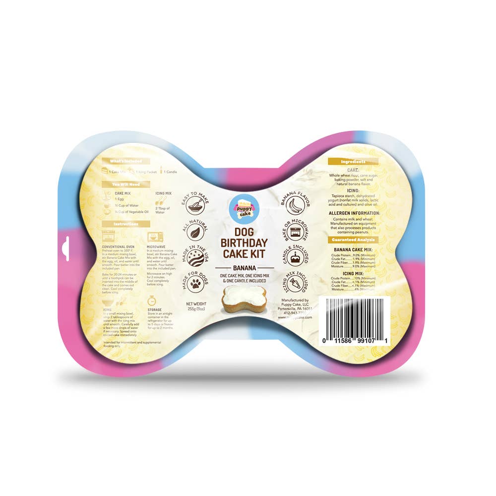 Puppy Cake Dog Birthday Cake Kit