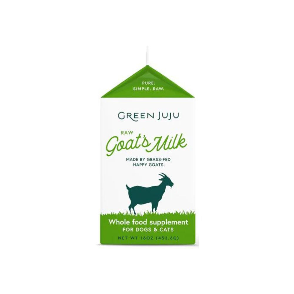Green Juju Frozen Raw Goat's Milk for Dogs and Cats