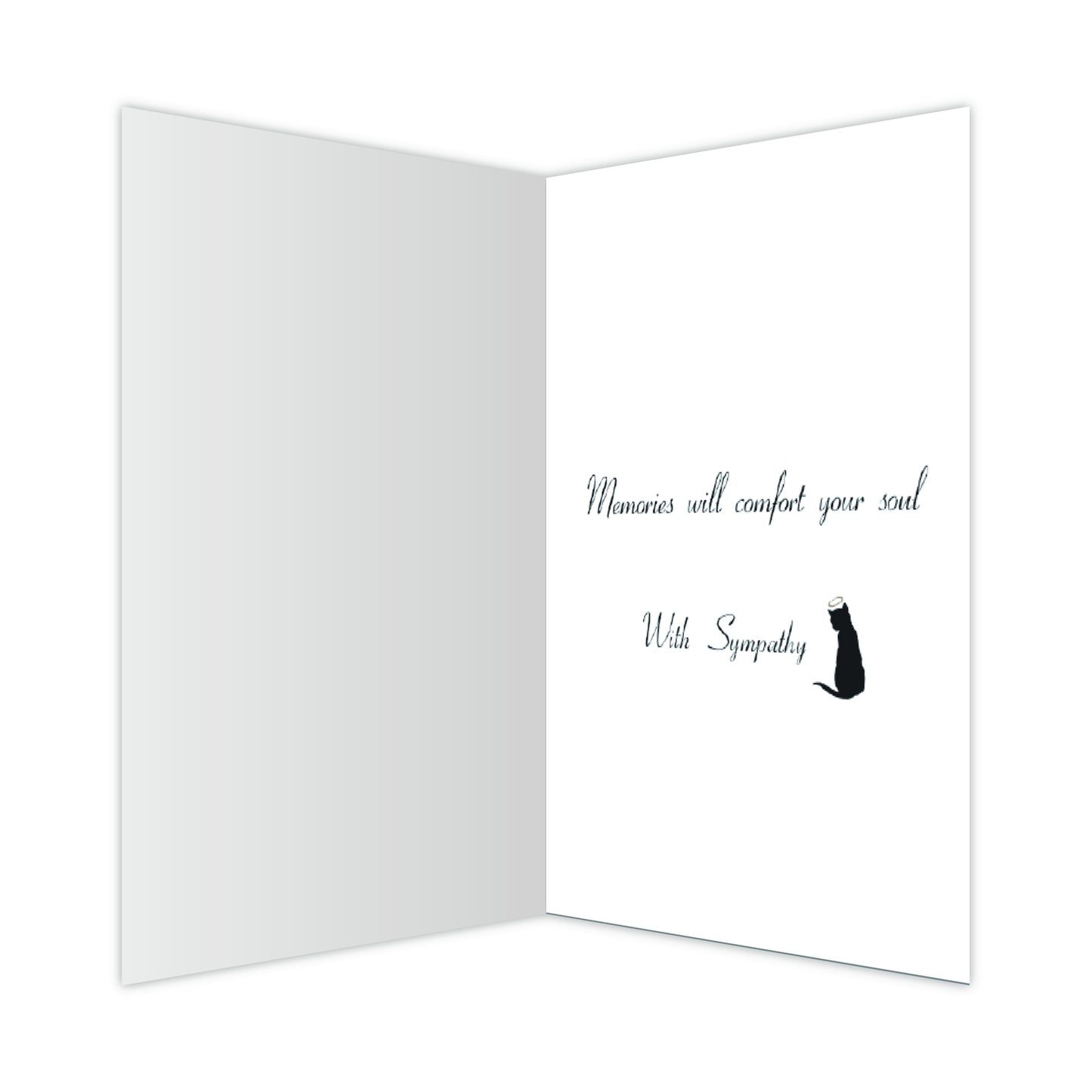 Dog Speak "Time Will Heal Hour Heart" Sympathy Card for Cat