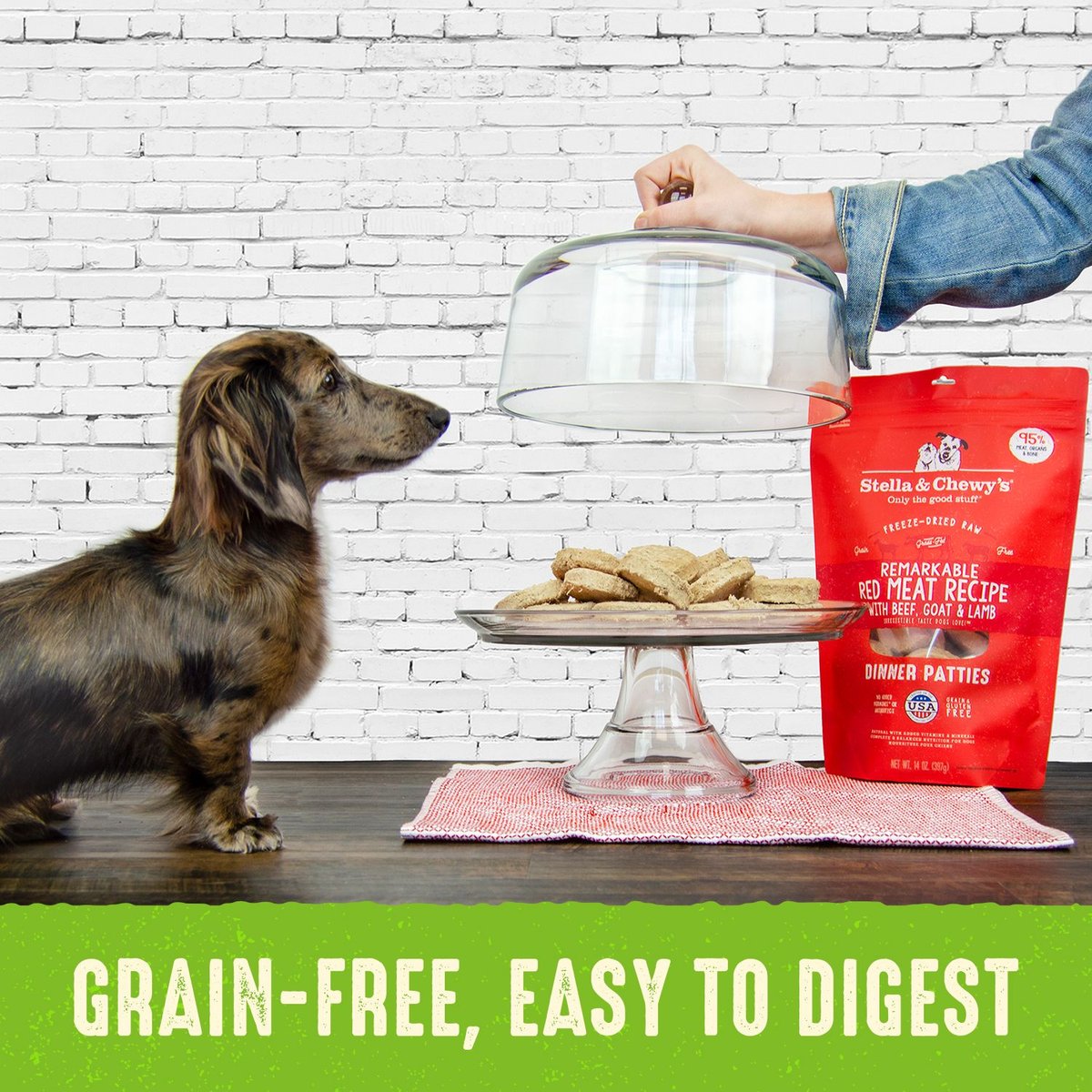 Stella & Chewy's Dog Duck Duck Goose Dinner Patties Freeze-Dried Raw Food