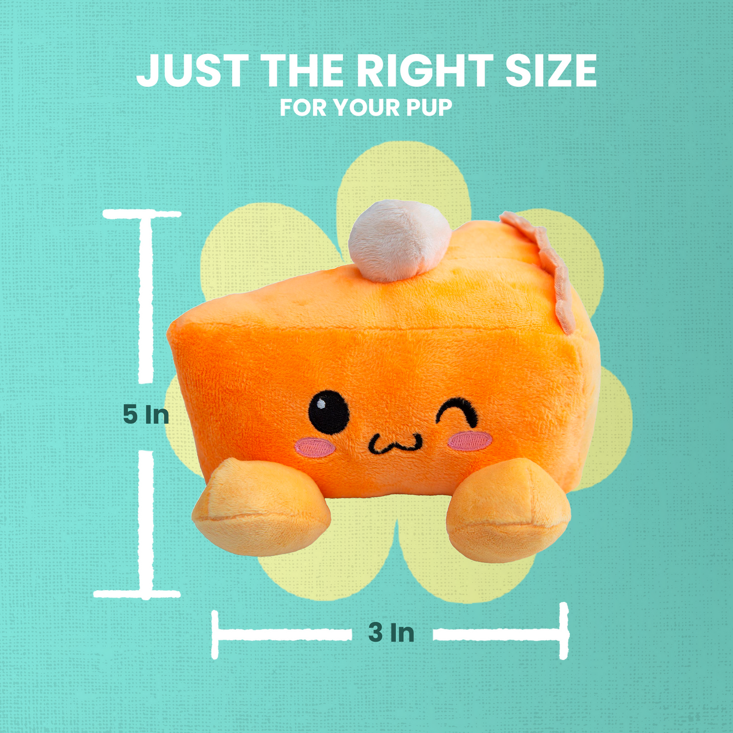 SnugArooz Pumpkin Slice Plush Dog Toy