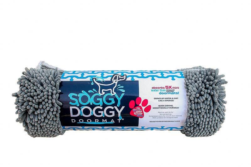 Soggy Doggy Ultra-Absorbent Doormat, Grey