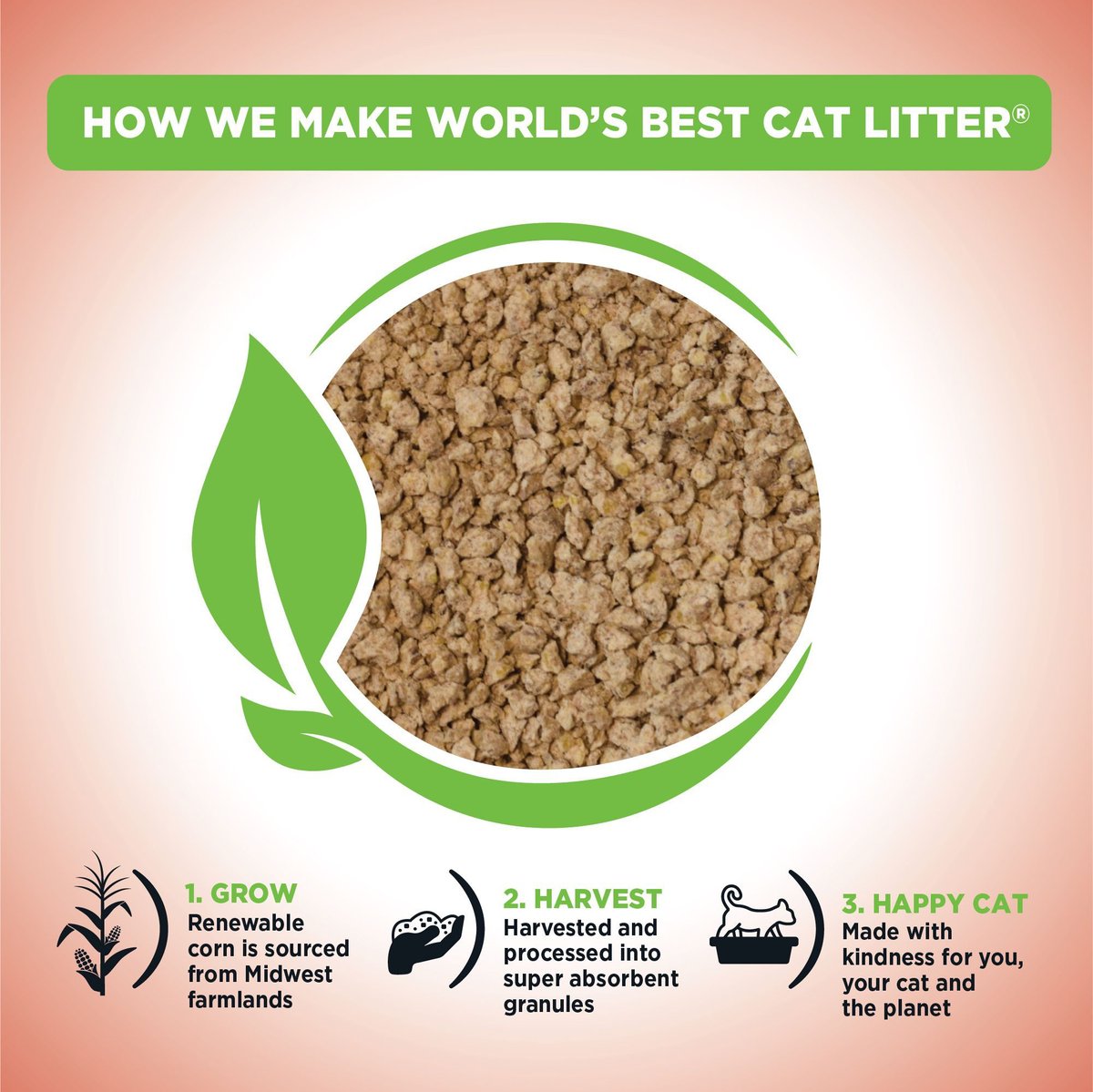 World's Best Multi-Cat Unscented Clumping Corn Cat Litter