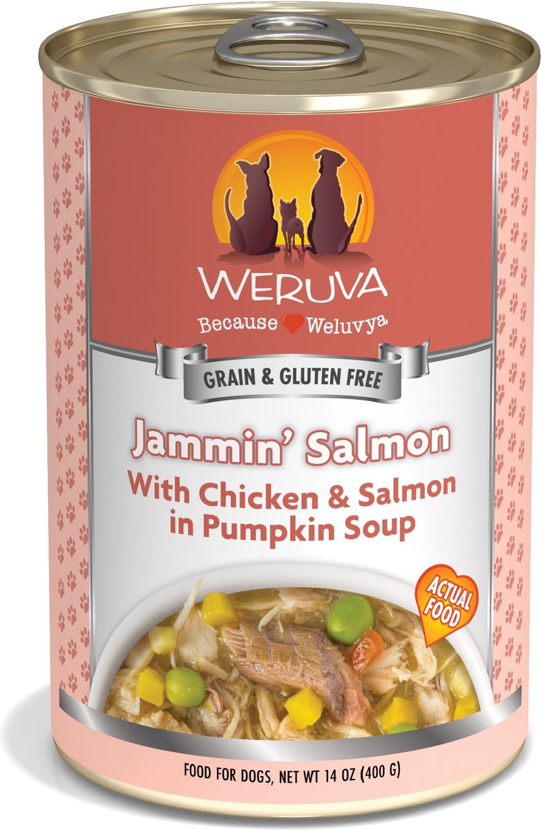 Weruva Dog Jammin' Salmon with Chicken and Salmon Grain-Free Canned Food