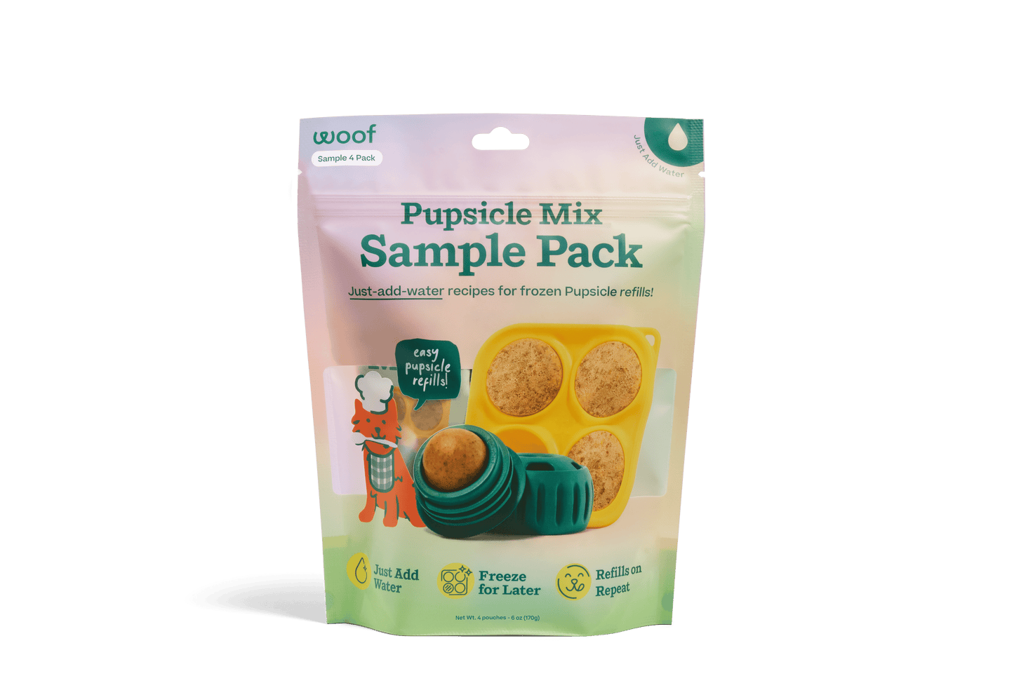 Woof Pupsicle Treat Mix - 4 Pack Sampler