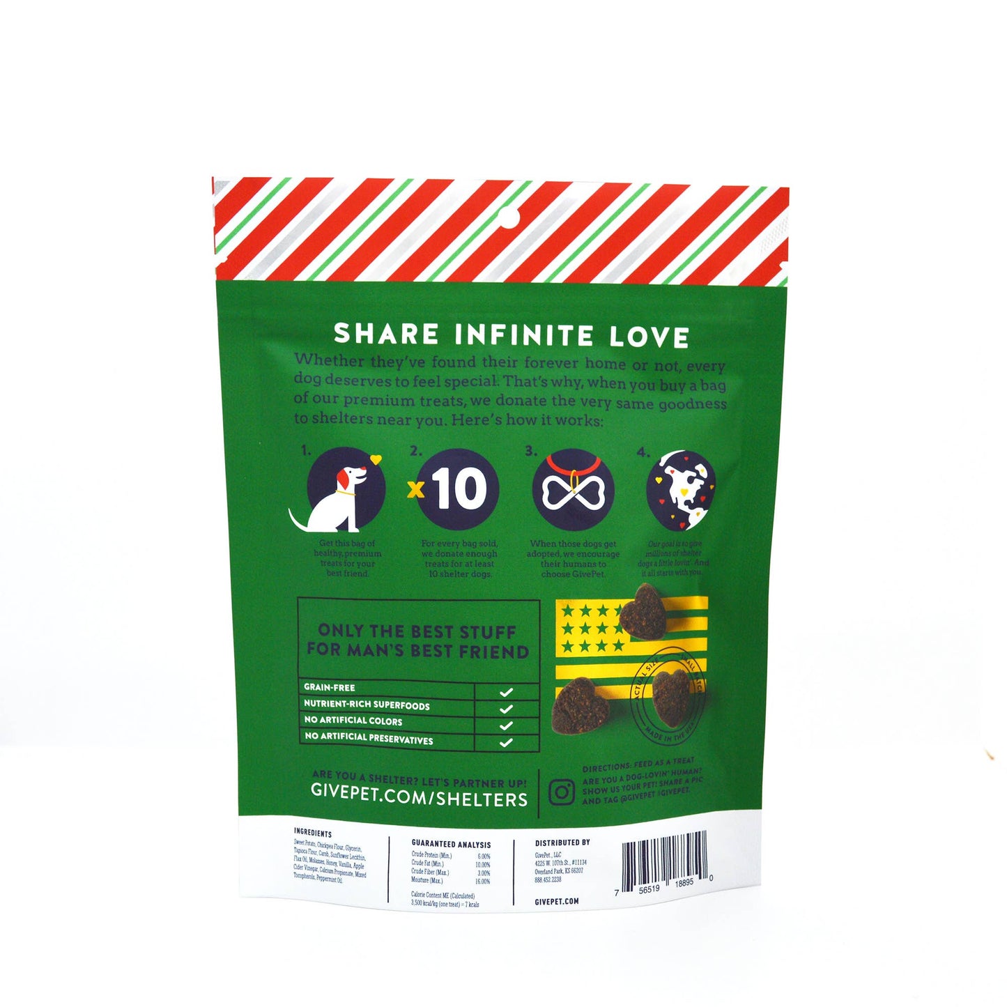 GivePet "Peppermint Bark" Dog Treats