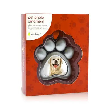 Pearhead Paw Shaped Pet Photo Ornament