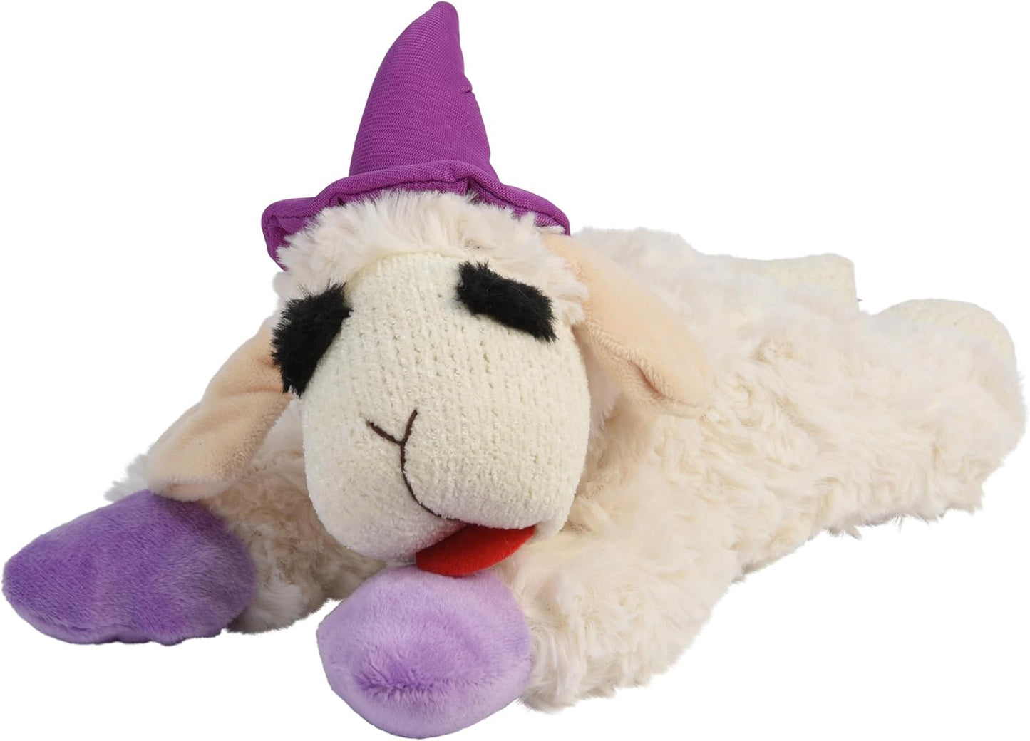 Multipet Halloween Lamb Chop Witch Hat Dog Toy, 10.5 inch