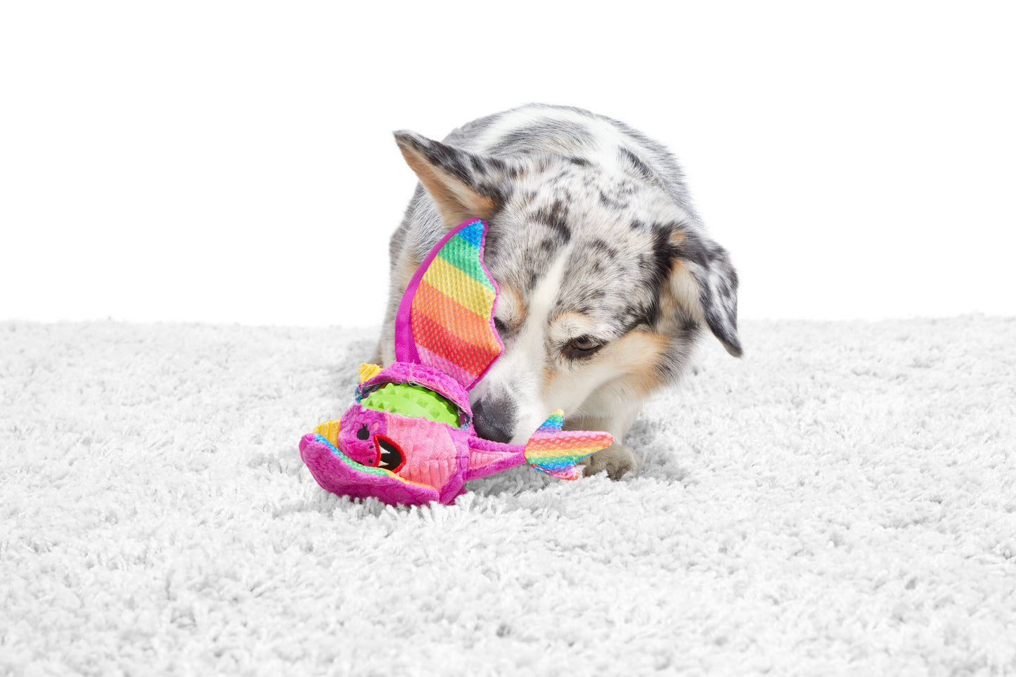 BARK Super Chewer Diva The Dragon Queen Plush Dog Toy M/L