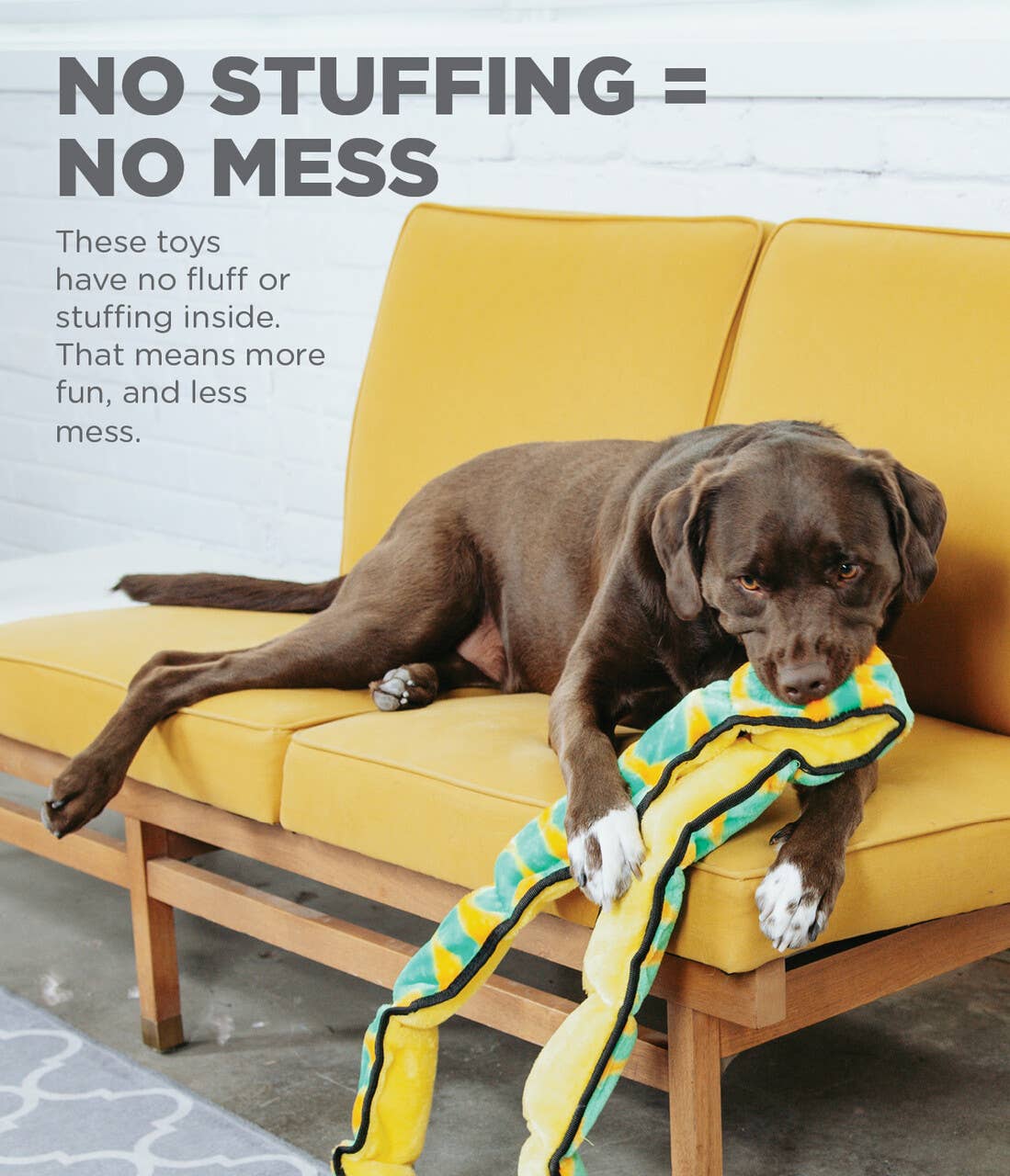 Outward Hound Invincibles Snake Durable Plush Toy, Green, XX-Large