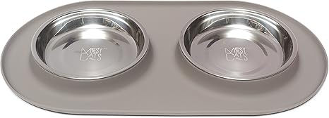 Messy Mutts Cat Silicone Double Feeder