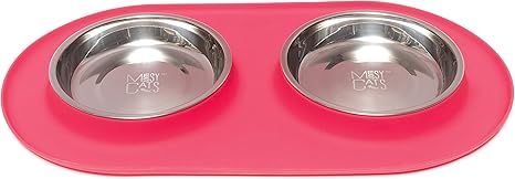 Messy Mutts Cat Silicone Double Feeder