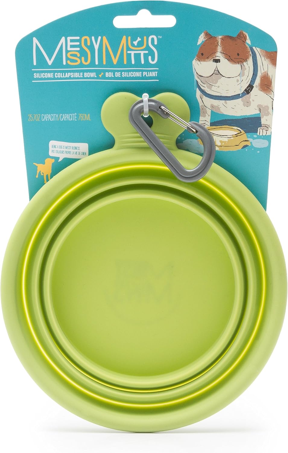 Messy Mutts Dog Silicone Collapsible Bowl