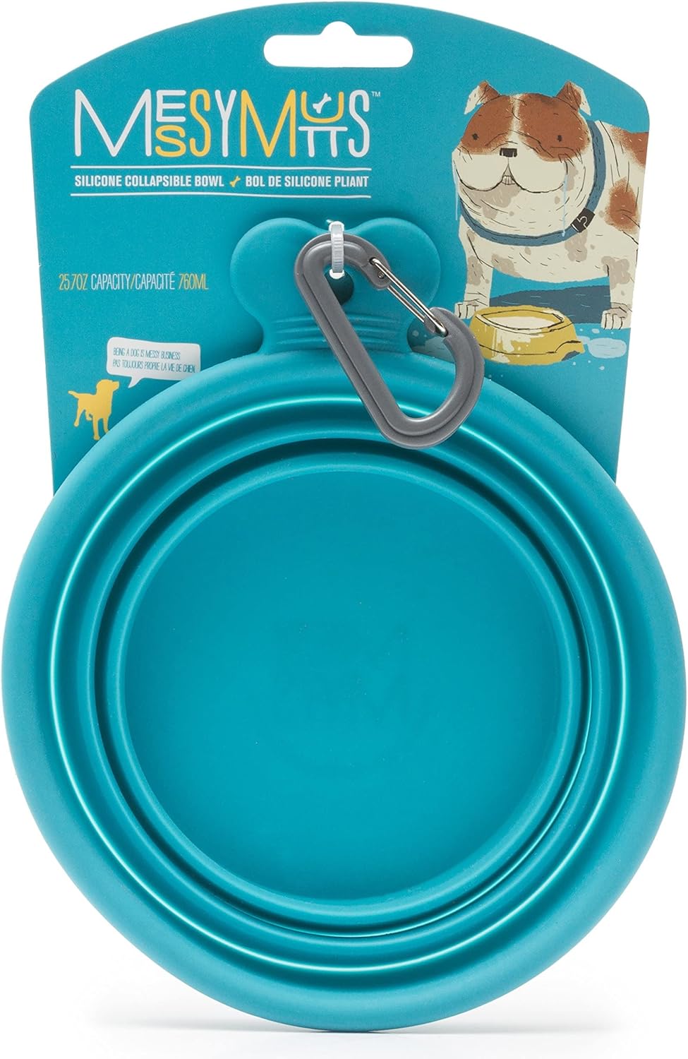 Messy Mutts Dog Silicone Collapsible Bowl