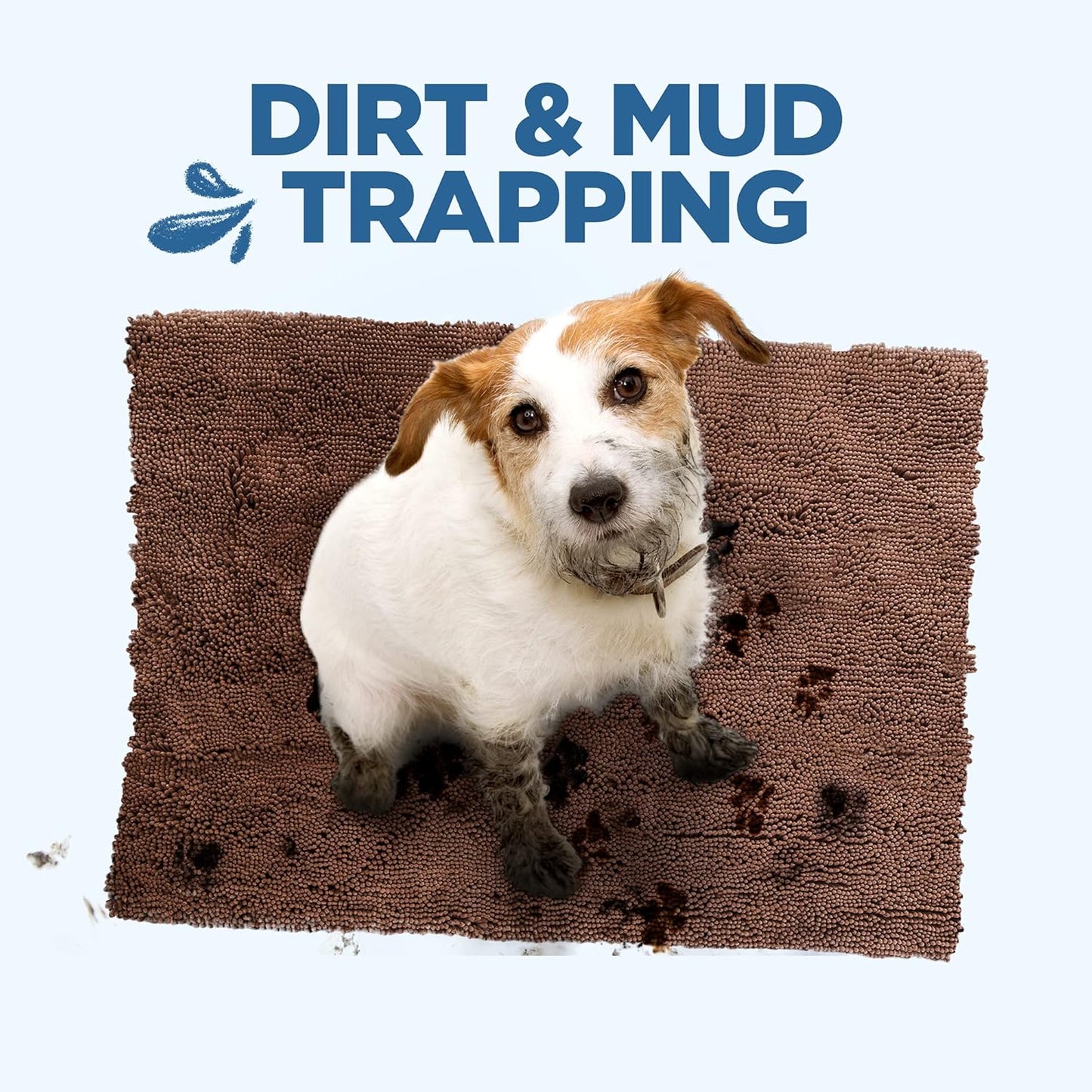 Soggy Doggy Ultra-Absorbent Doormat, Dark Chocolate