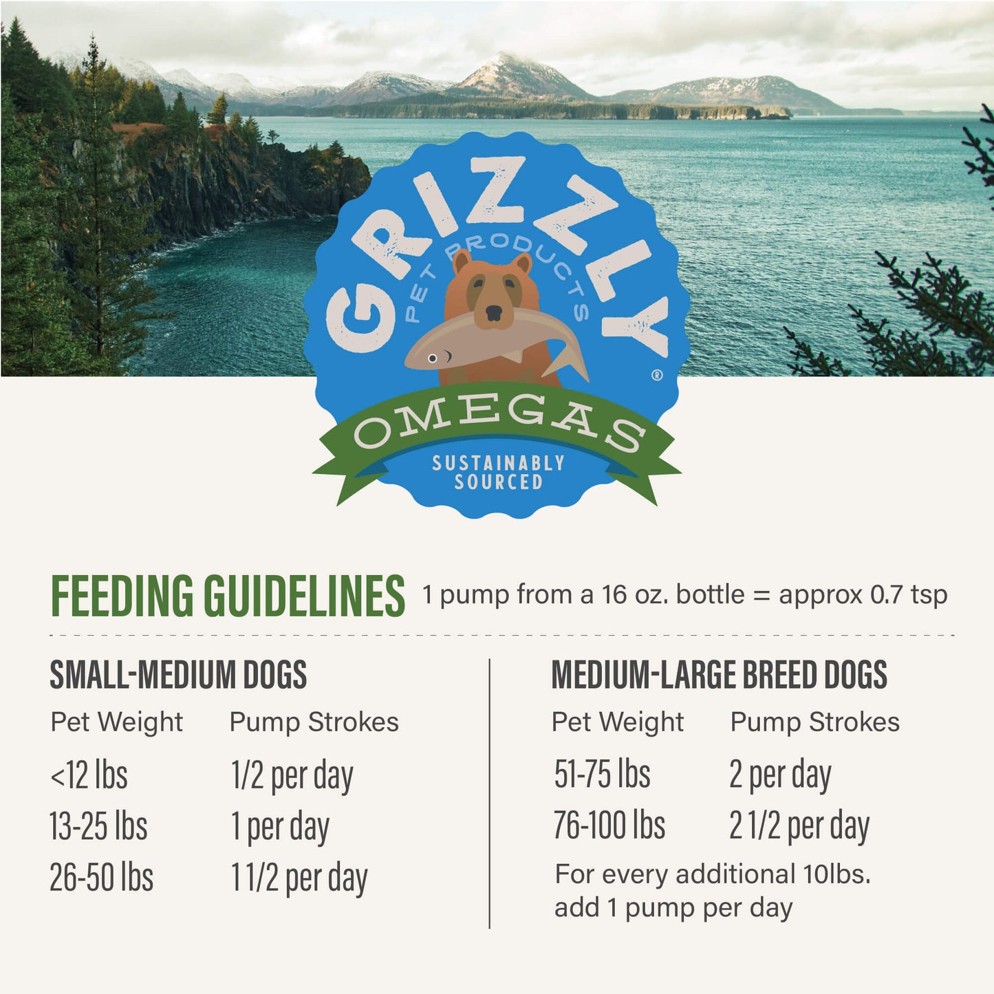 Grizzly Grizzly Algal Plus Omega Fatty Acids Supplement for Dogs and Cats