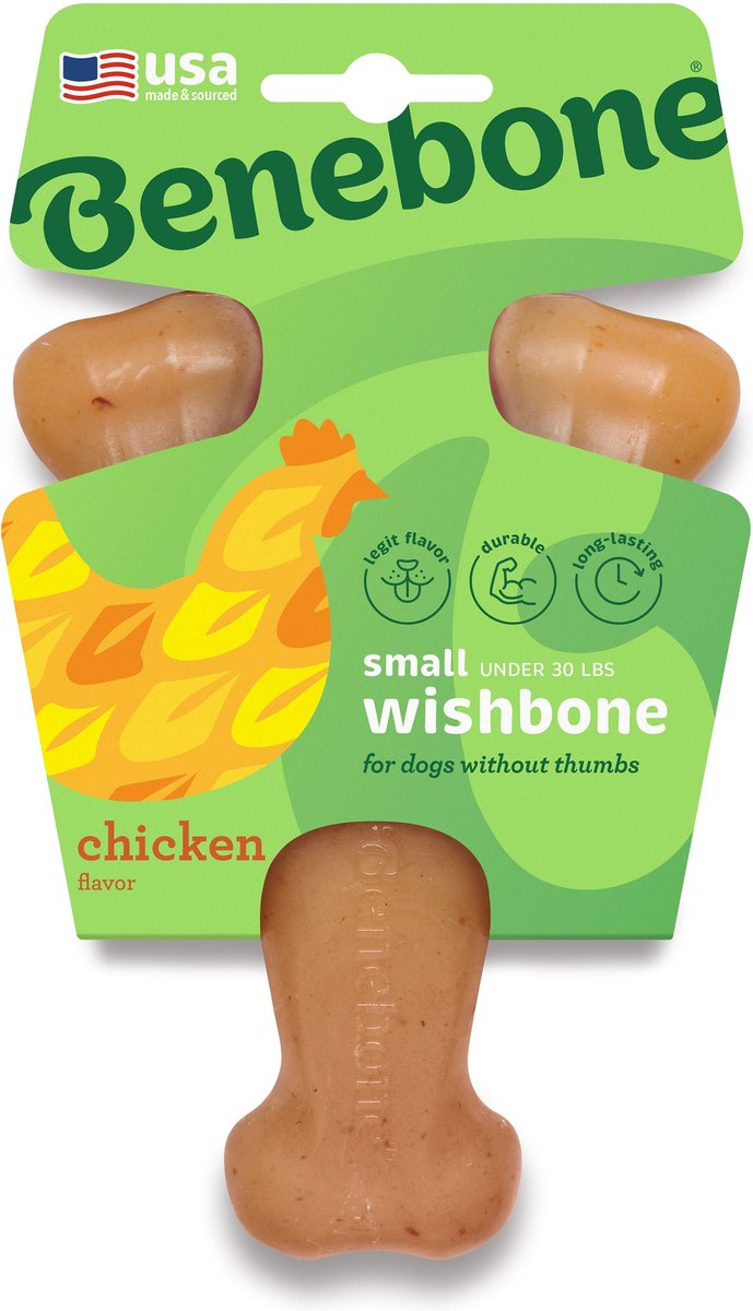 Benebone Dog Wishbone Chicken Flavor Chew Toy
