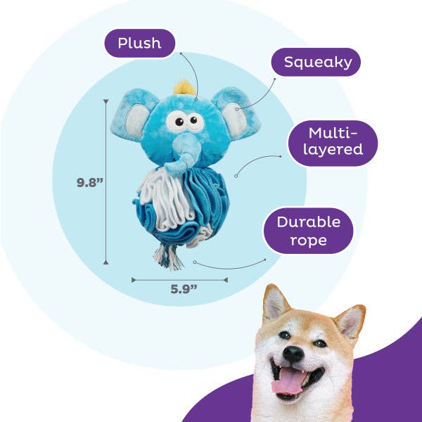 Nina Ottosson Stuff N' Snuffle Elephant Interactive Dog Toy