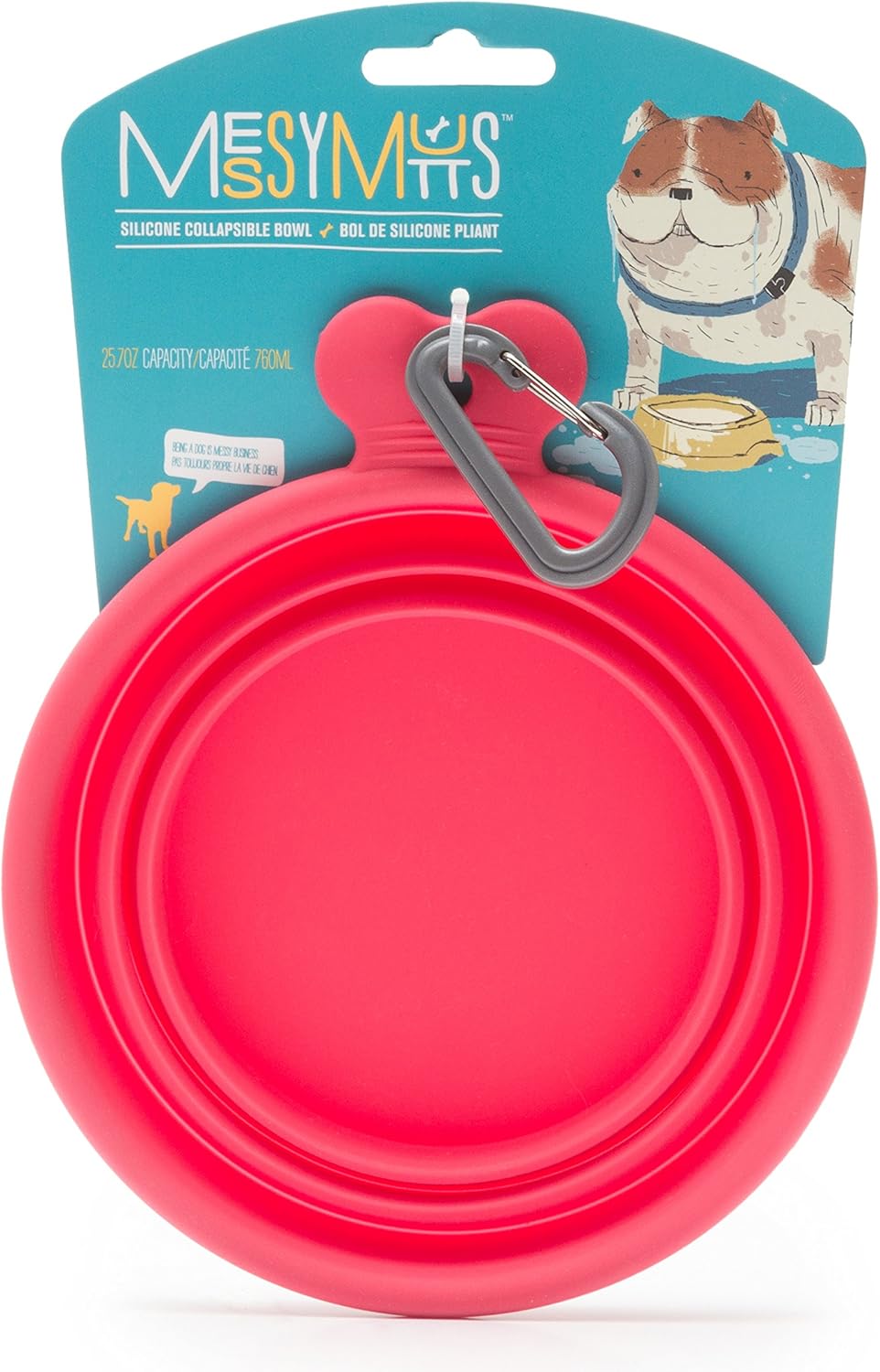 Messy Mutts Dog Silicone Collapsible Bowl