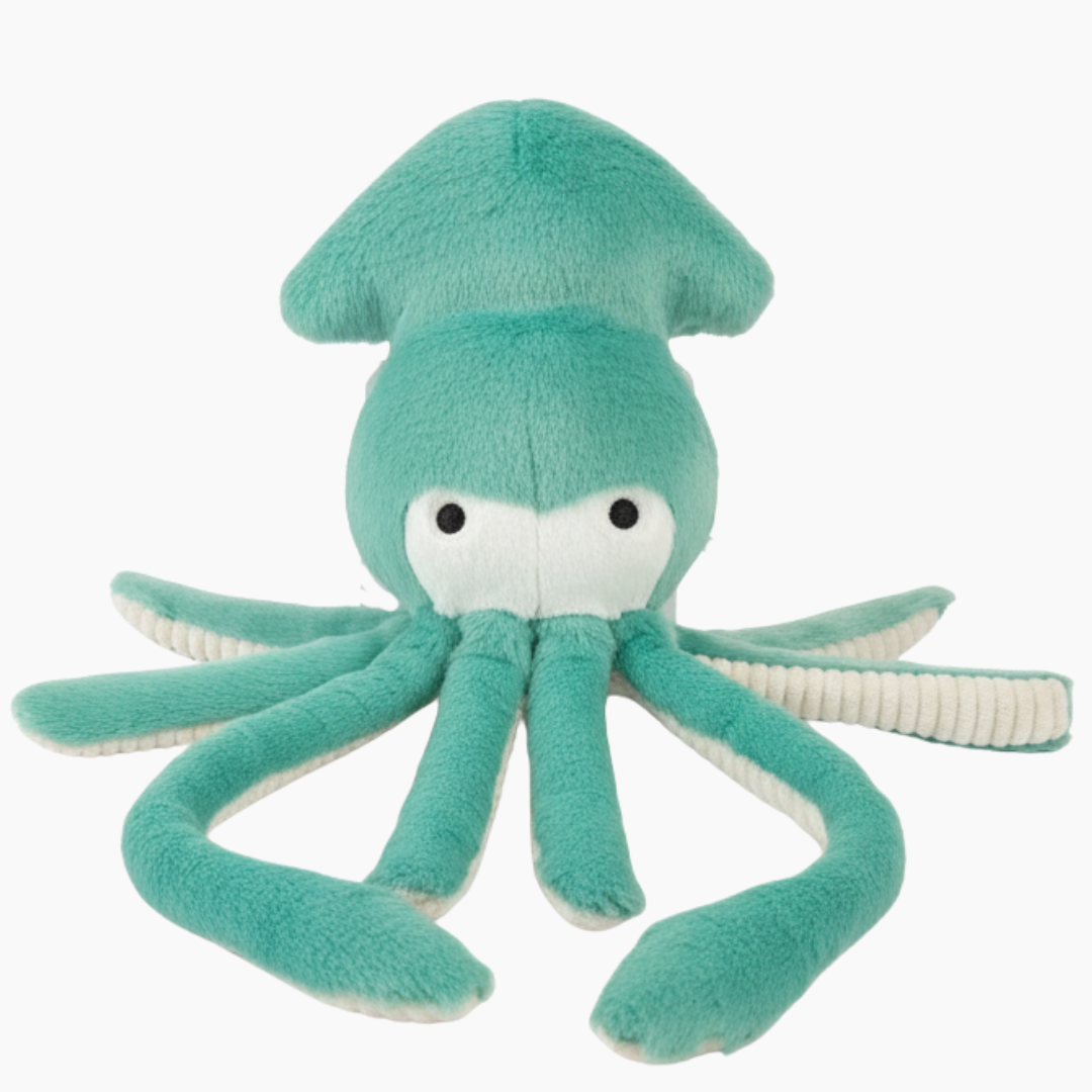 Fluff & Tuff "Claude" - Squid Plush Dog Toy (Squeakerless)