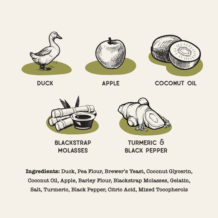 Dog Treat Naturals Superfood Sticks Duck & Apple Dog Treats