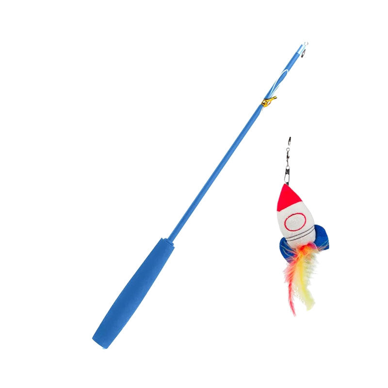 Fabcat Outer Space Cat Teaser Toy