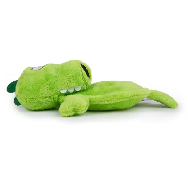 GoDog Hear Doggy Gator Silent Squeak Plush Dog Toy