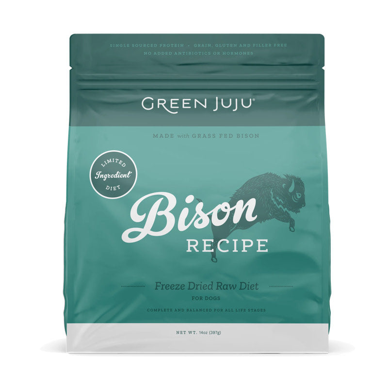 Green Juju Dog Freeze Dried Bison Raw Limited Ingredient Diet