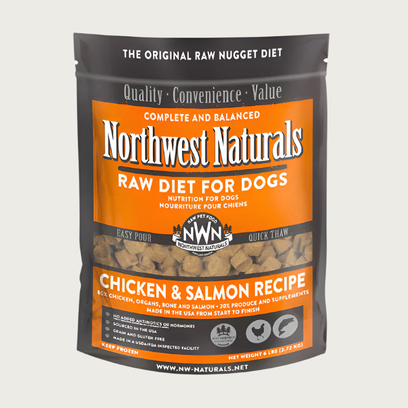 Northwest Naturals Frozen Raw Chicken & Salmon Nuggets Dog Food