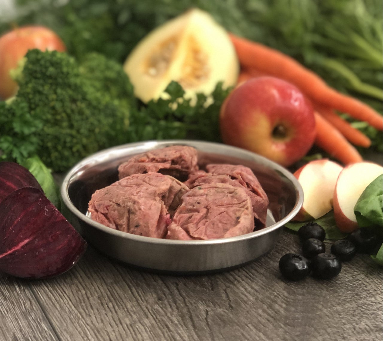 OC Raw Frozen Sliders, Beef & Produce