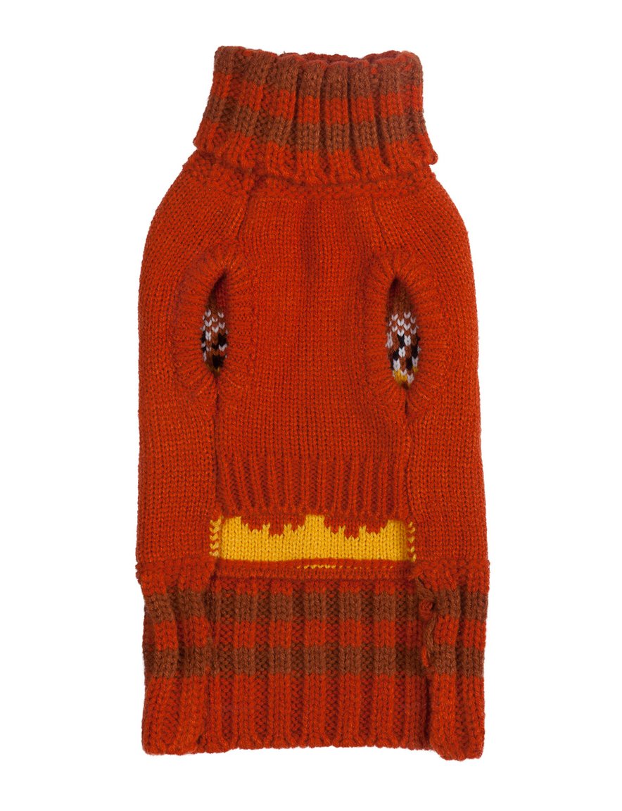 Fabdog Owl Turtleneck Dog Sweater